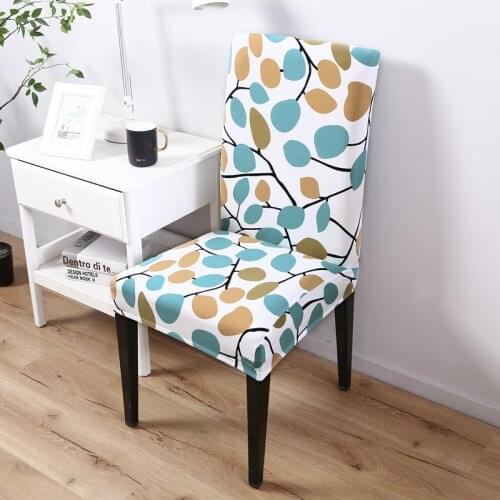 Dining Chair Cover for Kitchen Dining Chair Spandex Elastic Stretch Seating Chair Cover Case Removable& Washable Home Decor