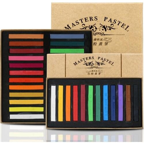 Maries Coloured powder brush, 12/24/36/48 color bar powder, brush powder, color chalk, color stick set
