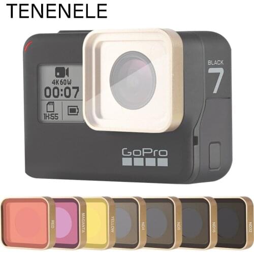 Hero5/6/7 Action Camera Filter Red/Yellow/Magenta/UV/CPL/ND 4 8 16 32 Filters Set For GoPro Hero 5 6 7 Black Optical Glass Lens