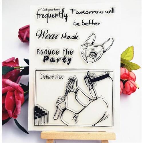 Hot sale Tomorrow will be Transparent Clear Stamps / Silicone Seals Roller Stamp for DIY scrapbooking photo album/Card Making