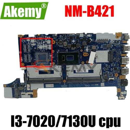 FRU 01LW179 EE480/EE580 NM-B421 For Lenovo Thinkpad E580 E480 R480 notebook motherboard With CPU I3-7020/7130U 100% fully tested
