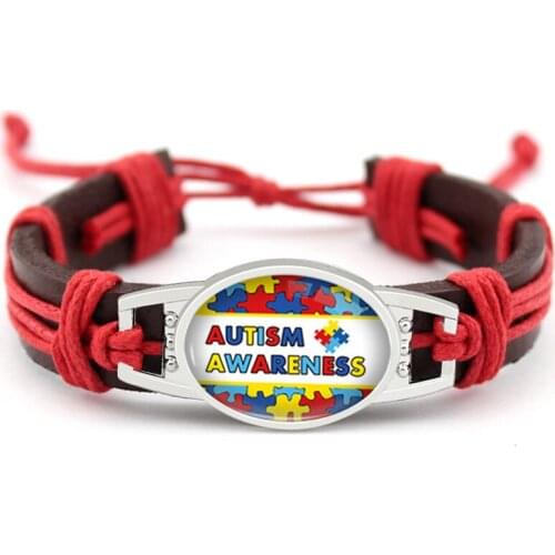 Medical Alert Stethoscope Childhood Breast Cancer Diabetic Type 1 Type 2 Diabetes Autism Awareness Hope Ribbon Leather Bracelets