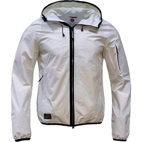 2021 Spring New Mens Zipper Jacket Casual Solid Fashion Slim Mens hooded windbreaker jacket, outerwear High Quality