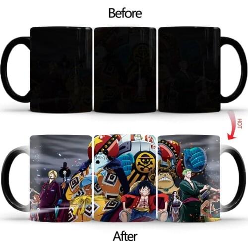 New Tazas De Ceramica Creativas Cartoon characters Color Changing Mug Ceramic Magic Coffee Cup Enamel Cute Mugs BSKT-027