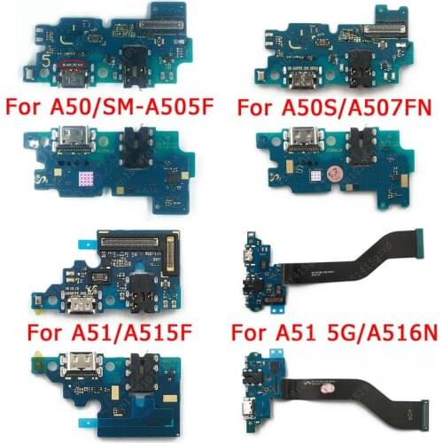 Original Charge Board For Samsung A50 A50s A51 5G USB Charging Port For A505F A505U A507F A515F A516N Dock Connector Spare parts