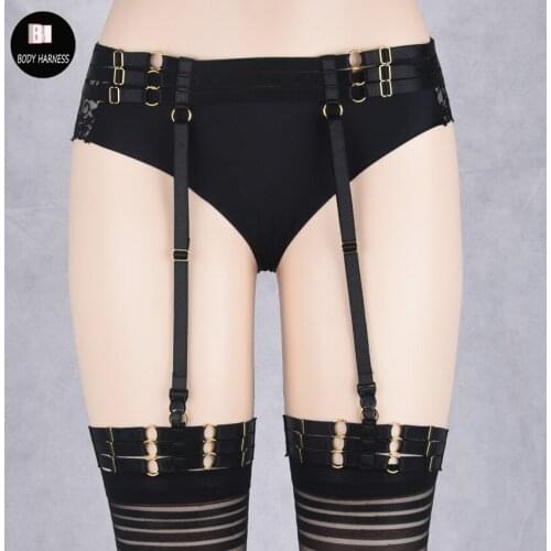 BODY HARNESS- Harness Garter-Sexy harness lingerie- harness underwear-gothic- alternative- bondage wear-Leg Garter