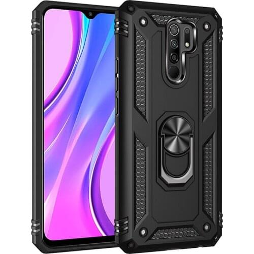 Shockproof Case for Xiaomi Redmi 9 Case Cover Military Armor Drop Protective Ring Holder Magnet Phone Case Redmi 9 Redmi9