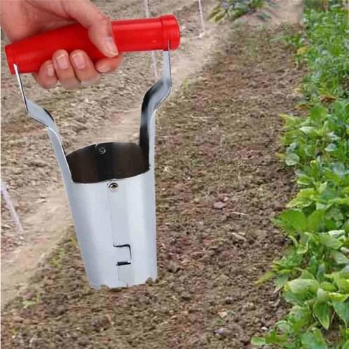 23cm Iron Garden Plants Sowing Machine Seedling Transplant Tools Handheld Transplanter Seedlings Gardening Tool Garden Tools
