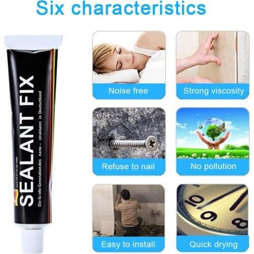 Strong Glass Glue Silane Polymer Metal Adhesive SEALANT FIX for Stationery Glass Jewelry Crystal FP8