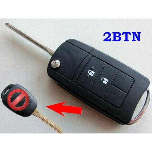 RMLKS Flip Folding Remote Car Key Shell For Toyota Camry RAV4 Corolla TOY43 Blade 2 3 4 Button Key Case Fob TOY43 Blade