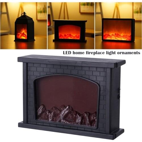 Led Simulation Fireplace Flame Light Nordic Style Christmas Ornament Home Decoration LED home fireplace light PAK55