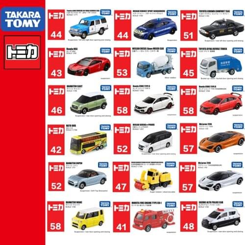 Takara Tomy Tomica No.40-No.78 Cars Hot Pop 1:64 Kids Toys Motor Vehicle Diecast Metal Model