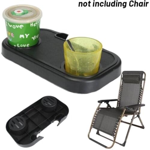High Quality Portable Folding Chair Side Tray Casual For Drink Camping Picnic Outdoor Beach Garden Furniture Chair Accessories