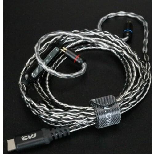 0.78mm 0.75mm HiFi Upgrate Cable Mmcx Eight Strands of Silver-plated Wire Audio Cable Headphone Cable for IPhone Charger Plug