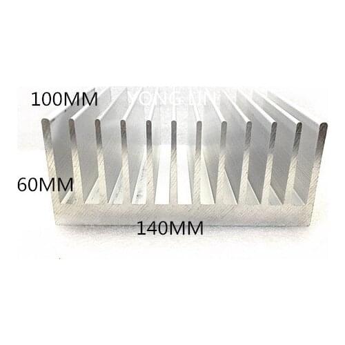 1pcs aluminum heatsink 140*60-100MM/Super cooling plate/Super power from cold tablets/6063 aluminum/Engine heat sink