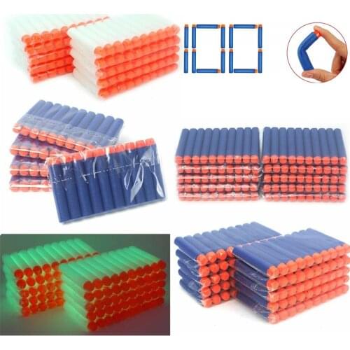 100Pcs Darts for Nerf Solid Hard Head 7.2cm Refill Darts Toy Gun Bullets for Nerf Series Blasters Xmas Kid Children Gift