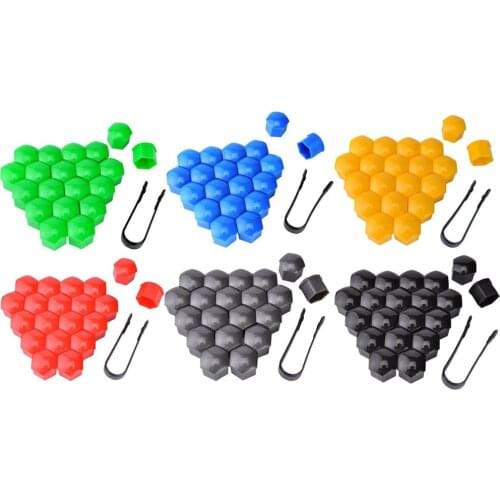 20pcs 17mm Wheel Nut Bolts Head Cover Cap Protective Bolts Caps Exterior Decoration Protecting Bolts Rims