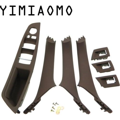 51417359275 Right Hand Drive RHD Inner Door Pull Handle Trim Cover Panel and Window Switch Panel Set For BMW F10 F11 51417225857