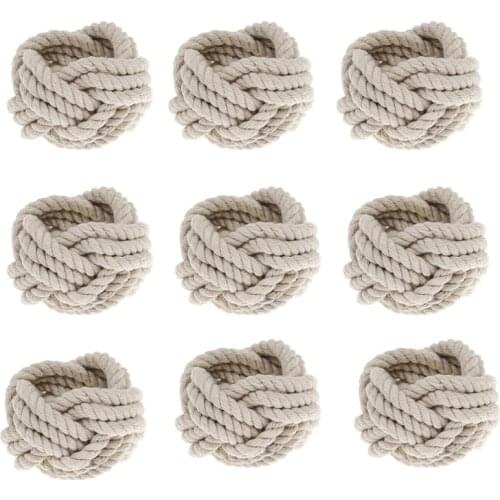 9Pcs European Straw Rattan Meal Buckle Napkin Ring Mouth Napkin Ring Napkin Buckle Rattan Napkin Ring Rope Napkin Ring