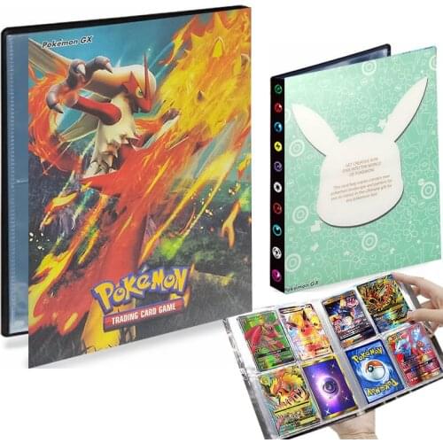 240pcs Binder Pokemon Album Card Collection Holder Playing Game Card Blaziken Book Binder Folder Loaded List Anime Map Kids Toys