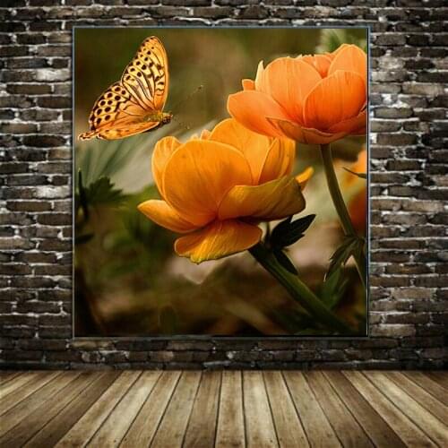 New hot DIY diamond painting animal color butterfly home decoration full square diamond embroidered mosaic mural children gift