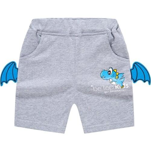 Bambino New Year 2021 Summer Short Pants Baby Boy 2-7Years Children Dinosaur Clothing Kids Boy Shorts Beach Shorts Sport Shorts