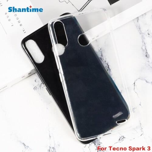 For Tecno Spark 3 Gel Pudding Silicone Phone Protective Back Shell For Tecno Spark 3 Pro Soft TPU Case