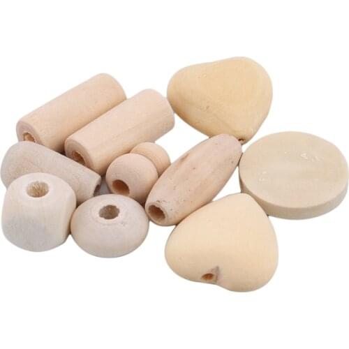 DIY Natural Log Beads Molar Baby Teeth Necklace Set Free Storage Box Includes Perfect Baby Food Grade Dental Wood Beads