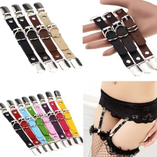 Leather Leg chain Sexy Harajuku Punk love leg garter sock Harness Adjustable Bondage cosplay goth jewelry Foot ring Anklet