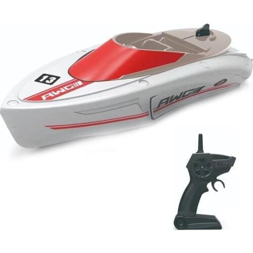 Electric RC Boat H133 Low Speed Racing Boat 2.4G 20mins Play Time 4 Channel Remote Control Outdoor Toys For Summer Kids Gift