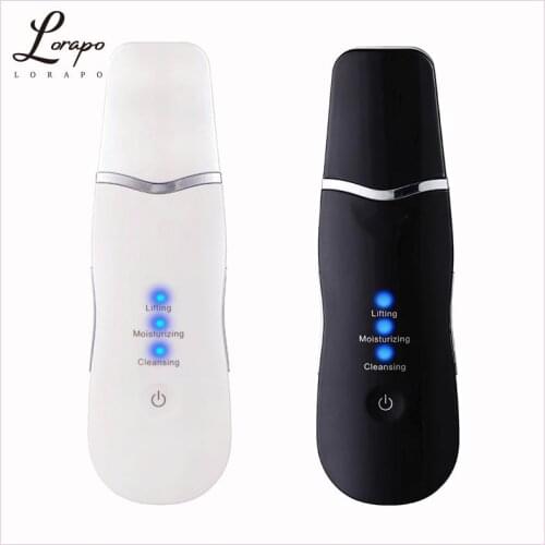 Facial Cleansing Shovel Ultrasonic Scrubber Deep Cleansing Face Scrubber Exfoliating Skin Scraper Peeling Beauty Instrument