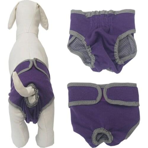 Soft Cotton Female Pet Cat Dog Physiological Pants Cute Puppy Dog Sanitary Shorts Diapers Pets Underwear For Small Medium Dogs