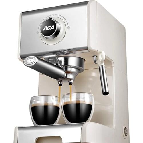 New 20Bar Coffee Machine Maker Household Commercial Italian Semiautomatic Small Steam Type Milk Foam Mute espresso cups