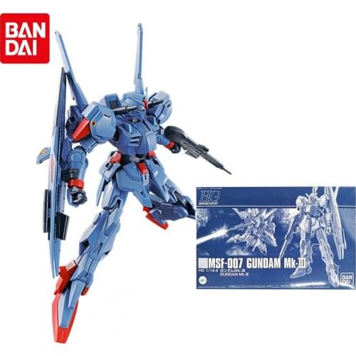 Original Bandai Hobby Model PB Limited HGUC 1/144 MSF-007 MK3 Assembly PVC Gunpla Anime Figure Action Kit Toys For Children