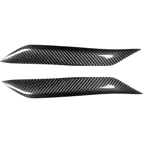 Real Carbon Fiber Front Headlight Eyelids Eyebrow Decoration Cover for Toyota Reiz 2004-2009 Exterior Car Assessoires