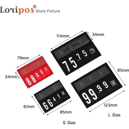 Shelf POP Price Talker Price Sign Display Number Signage Card Case Label Holder Plugin Frame Pin Replaceable Tag Hanger