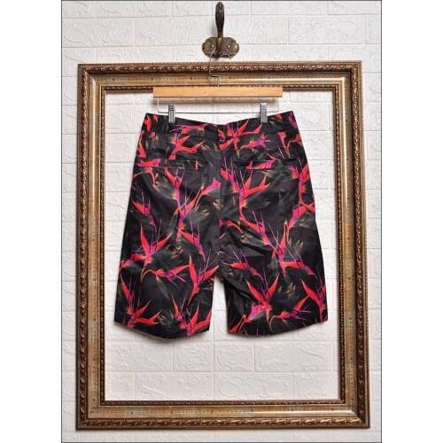 High New Men Novelty Comfortable Flower abstract Skateboard Street Cotton Casual Shorts Kanye Hip-hop Parkour Drake #N166