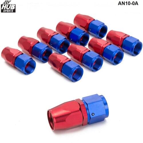 10PCS/LOT Universal AN10 10-AN Straight Aluminum Oil/Fuel Line Hose End Fitting AN10-0A