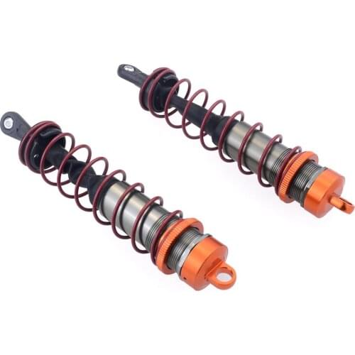2Pcs Aluminium Alloy Metal Front/Rear Shock Absorbers for 1/8 Scale JLB HSP EM Racing DHK HPI ZD Racing RC Car Truck