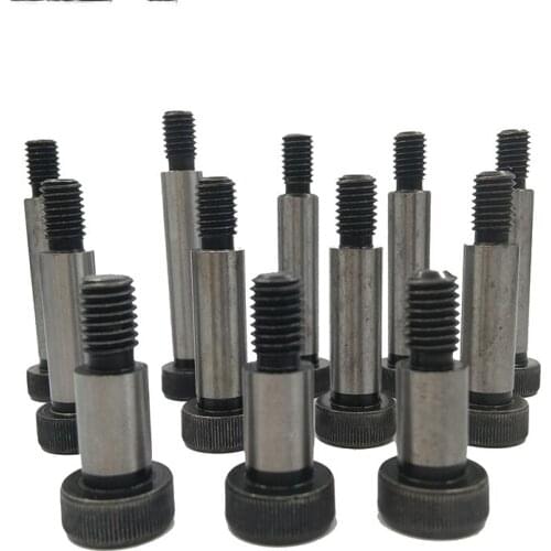 2pcs M6 plastic head stainless steel diameter 0.8mm plug screw shoulder hex screws mold stop bolts 45mm-60mm length