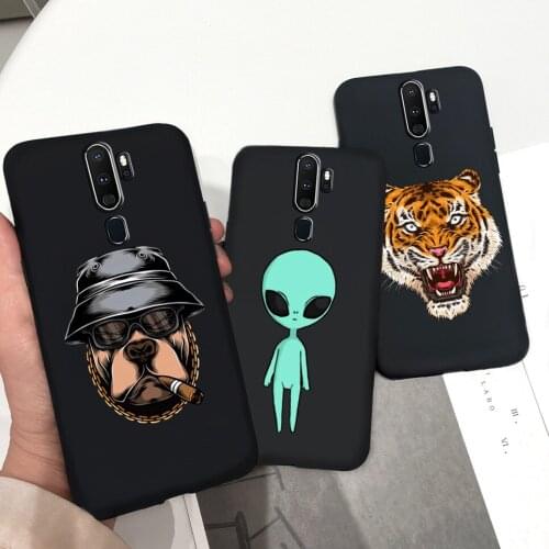 Black Soft Case For Oppo A5 2020 CPH1931 Case Liquid Silicone Back Housing For OPPO A 5 oppoA5 Cover OPPO CPH1959 Coque Fundas