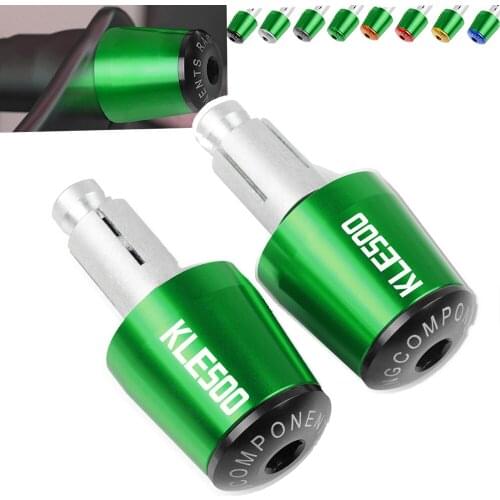 For Kawasaki KLE500 KLE 500 1991-2007 2006 2005 2004 20003 2002 2001 2000 CNC Motorcycle Hand Bar End Handlebar Handle Grips Cap