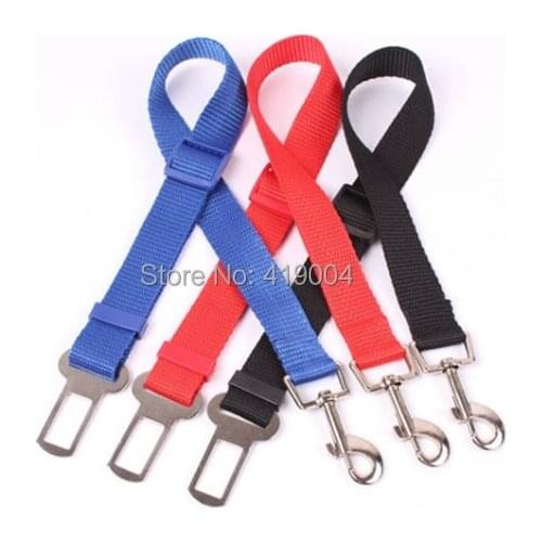 Fedex DHL Free Shipping Strong Pet Dog Car Travel Seat Belt Clip Lead Restraint Harness Width 2.5cm ,100pcs/lot