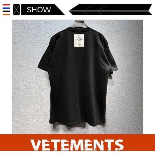 VETEMENTS French Street votements short sleeve T-shirt VTM wittermont 2020 ins casual loose short sleeve T-shirt