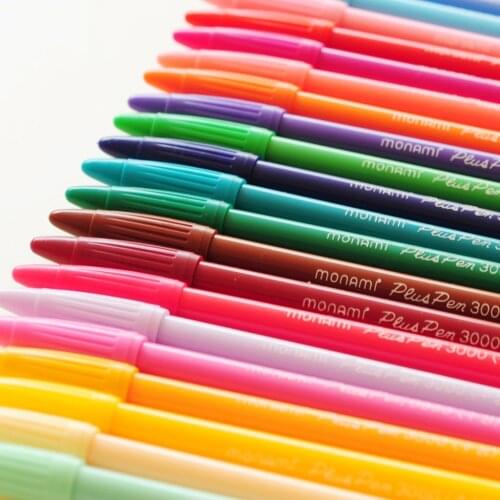 24 color Gel pens Monami plus pen Korean Stationery Canetas papelaria Zakka gift Office material escolar school supplies