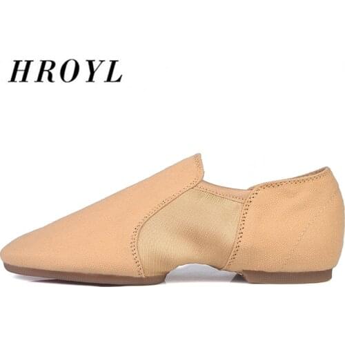 Hot Selling HROYL Canvas Jazz Shoes Dance Shoes PU For Men Ballroom Tango Women Dance Shoes Sneakers Adult Children Wholesale