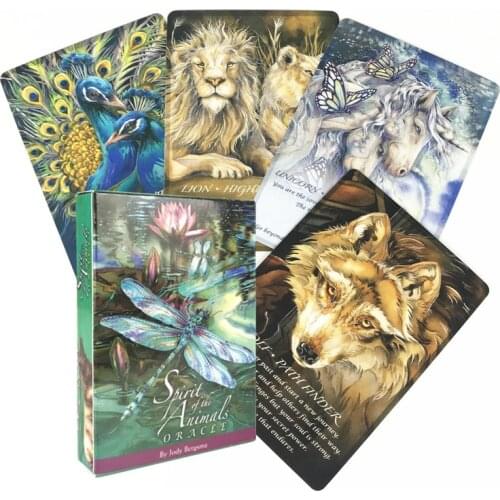 Tarot Cards Spirits Of The Animals Oracle Cards Games Set Party Entertainment Board Games For Adult Children