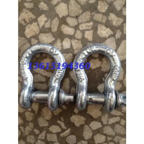 Bow shackle shackle 0.5T American connection buckle 0.5 tons galvanized horseshoe bow shackle shackle