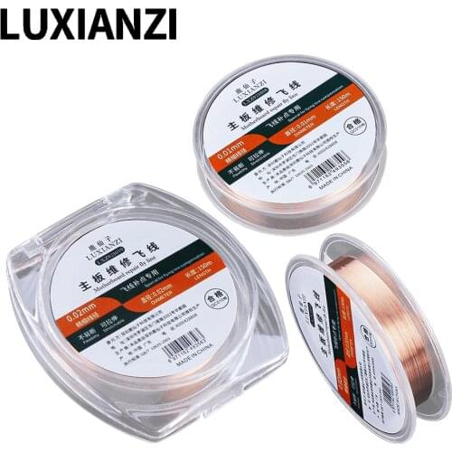 LUXIANZI Copper Wire Fly Line 0.01/0.02mm For Phone PCB Motherboard Logic Board Dedicated Welding Wire Repair Tool Jump Line