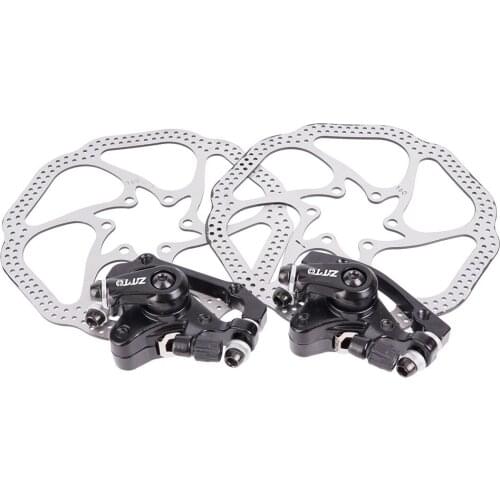 MTB Bike Disc Brake Calipers Aluminum Alloy Mechanical Disc Brake rotor 160MM Calipers Clip Rotor Set Mountain Bicycle Parts